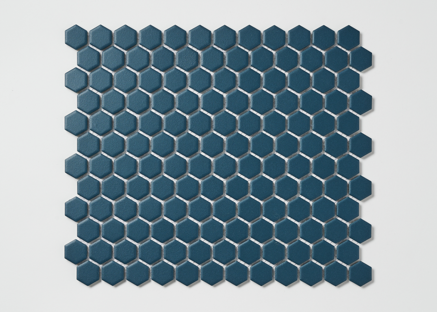 Ocean Blue Glazed Small Hexagon-HEXAGON-Mosaic Mode