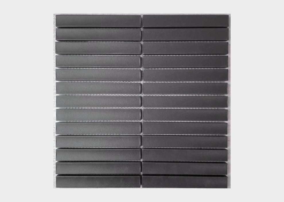 Onyx Concave Unglazed Rectangle Tile | Mosaic Mode