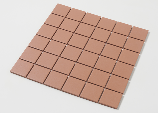 Terracotta Unglazed Medium Square-UNGLAZED-Mosaic Mode