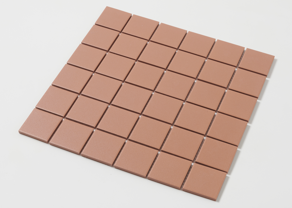 Terracotta Unglazed Medium Square Mosaic Tile - Mosaic Mode