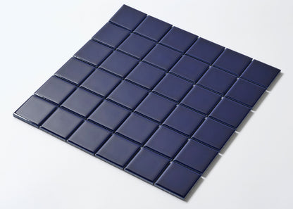 Prussian Blue Gloss Medium Square-GLAZED PORCELAIN-Mosaic Mode