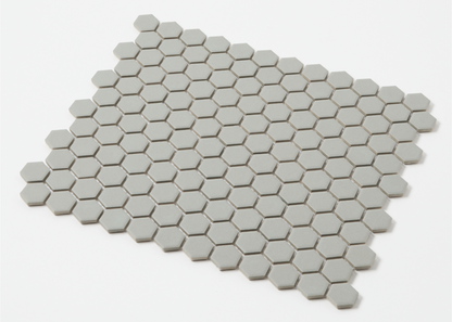 Smoke Grey Glazed Small Hexagon-HEXAGON-Mosaic Mode