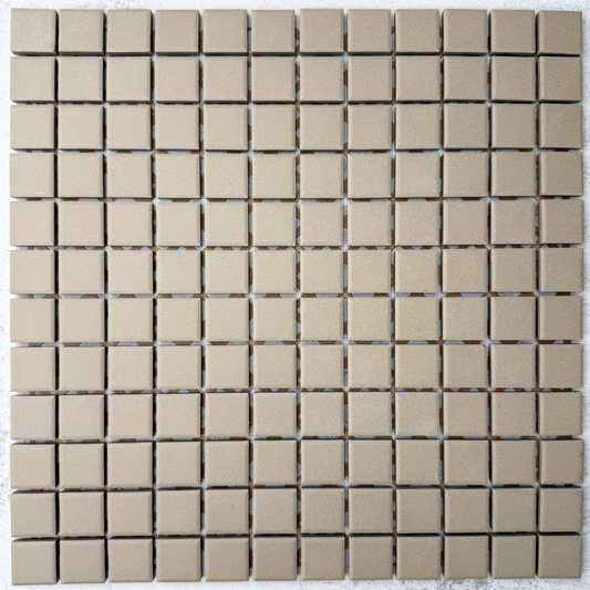 Taupe Unglazed Square-UNGLAZED-Mosaic Mode