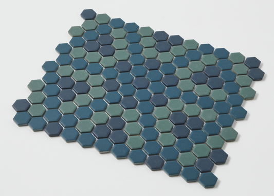 Tepako Glazed Small Hexagon-HEXAGON-Mosaic Mode