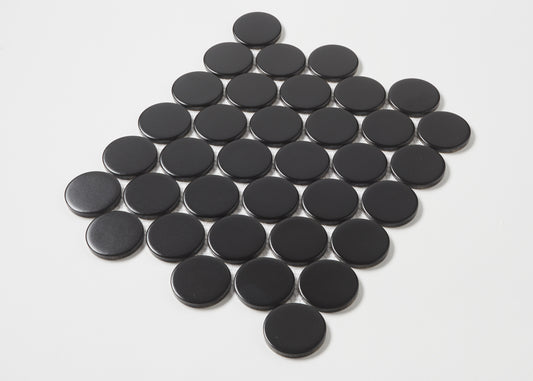 Black Megalo Matt Penny Round-PENNY ROUND-Mosaic Mode