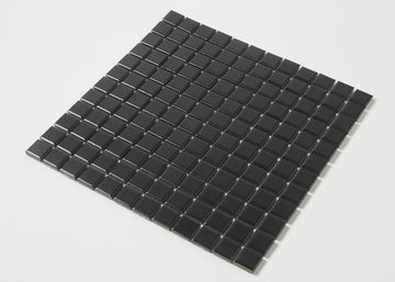 Black Matt Small Square-GLAZED PORCELAIN-Mosaic Mode