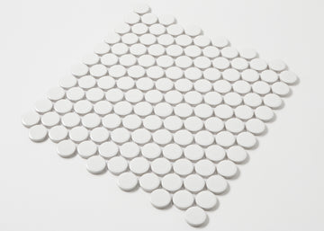 White Gloss Large Penny Round-PENNY ROUND-Mosaic Mode