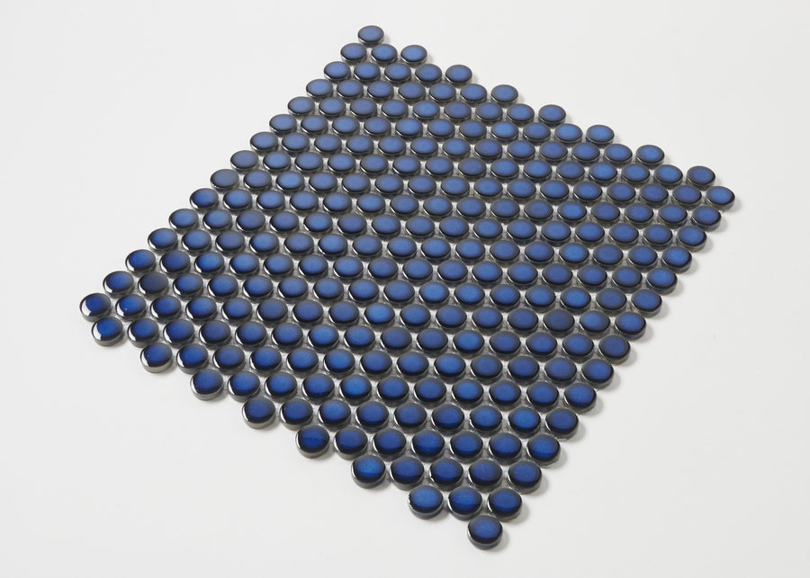 Cobalt Blue Gloss Penny Round-PENNY ROUND-Mosaic Mode