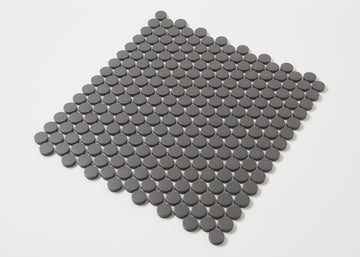Black Unglazed Penny Round-PENNY ROUND-Mosaic Mode
