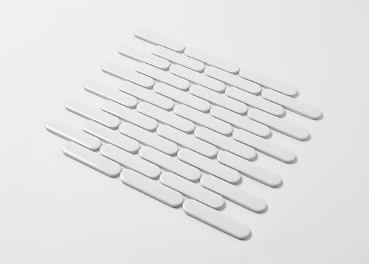 White Gloss Round Finger-ROUND FINGER-Mosaic Mode