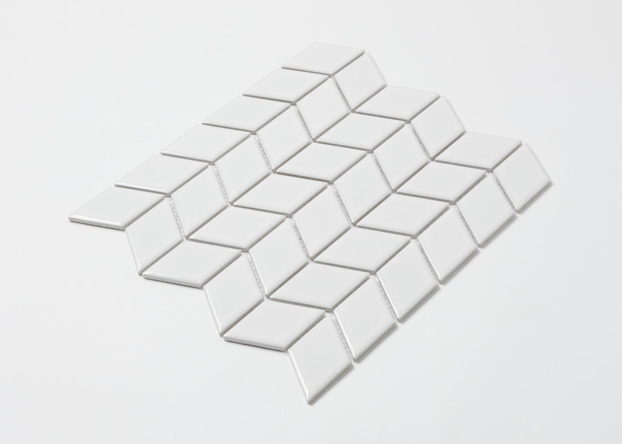 White Gloss Rhombus-RHOMBUS-Mosaic Mode