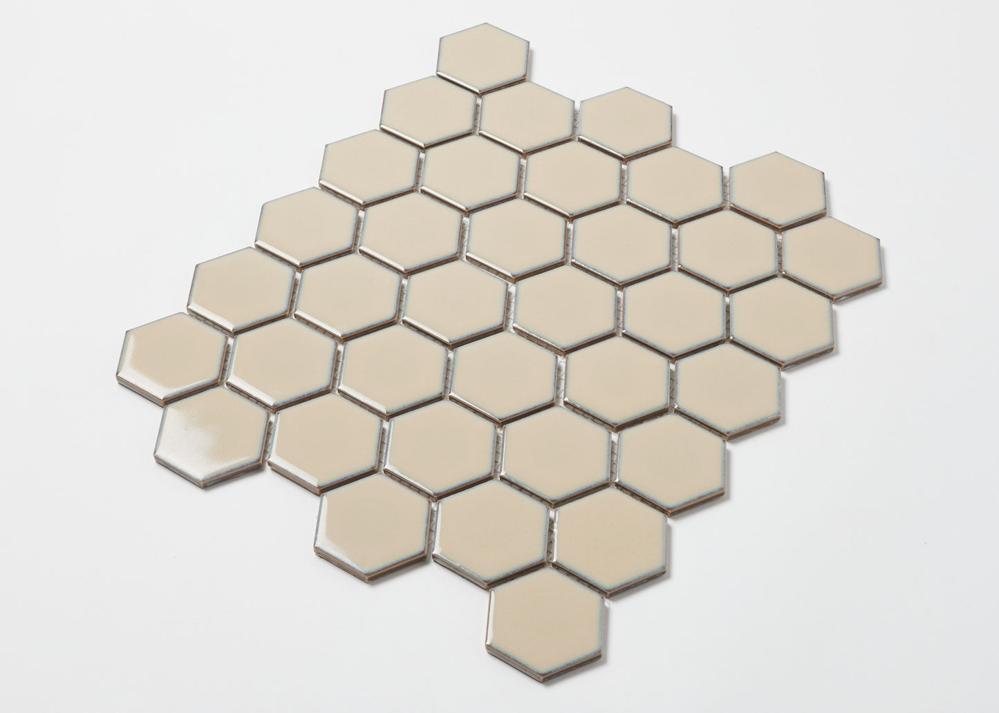 Antique Beige Gloss Medium Hexagon-HEXAGON-Mosaic Mode