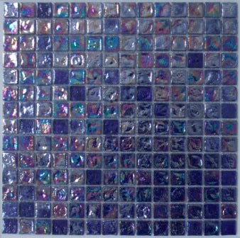 Rainbow Blue Crystal Glass Square-GLASS-Mosaic Mode