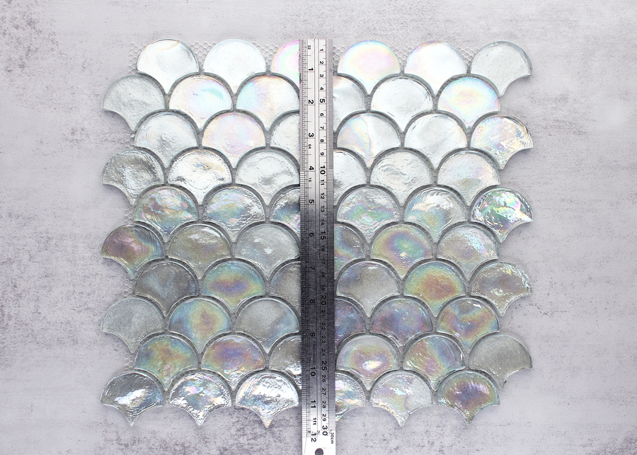 Rainbow Glass Fish Scale-GLASS-Mosaic Mode
