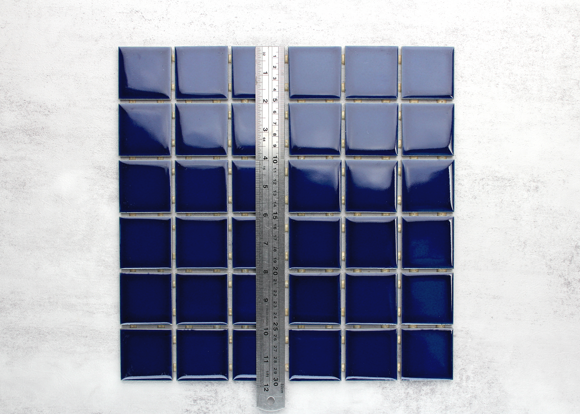 Space Blue Gloss Square-CRAQUELLE-Mosaic Mode