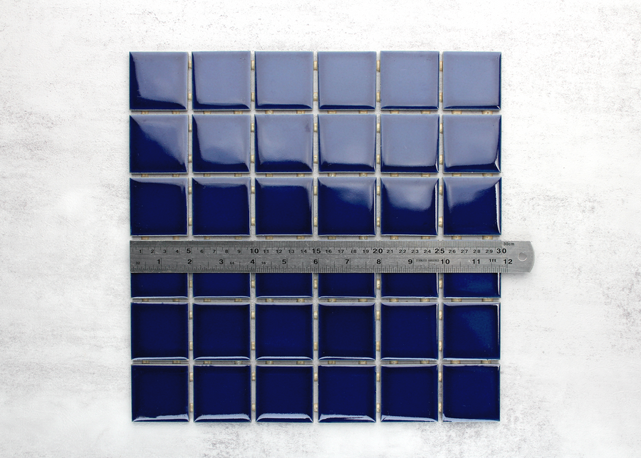 Space Blue Gloss Square-CRAQUELLE-Mosaic Mode