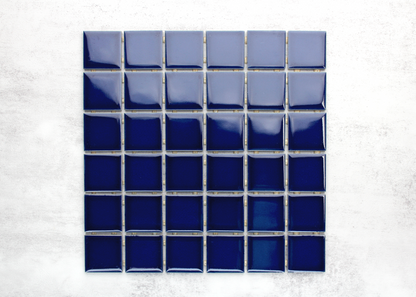 Space Blue Gloss Square-CRAQUELLE-Mosaic Mode