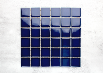 Space Blue Gloss Square-CRAQUELLE-Mosaic Mode