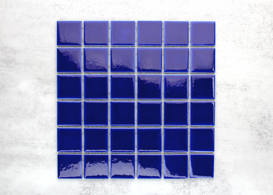 Royal Blue Craquelle Square-CRAQUELLE-Mosaic Mode