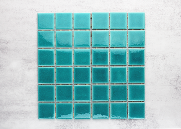 Aqua Craquelle Square-CRAQUELLE-Mosaic Mode