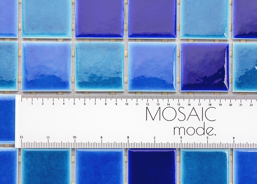 Ocean Blue Mix Craquelle Square-CRAQUELLE-Mosaic Mode