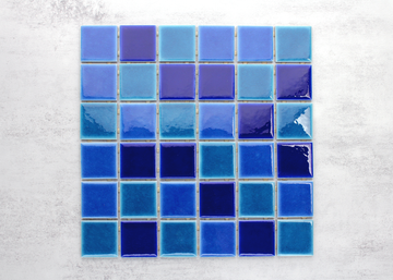 Ocean Blue Mix Craquelle Square-CRAQUELLE-Mosaic Mode