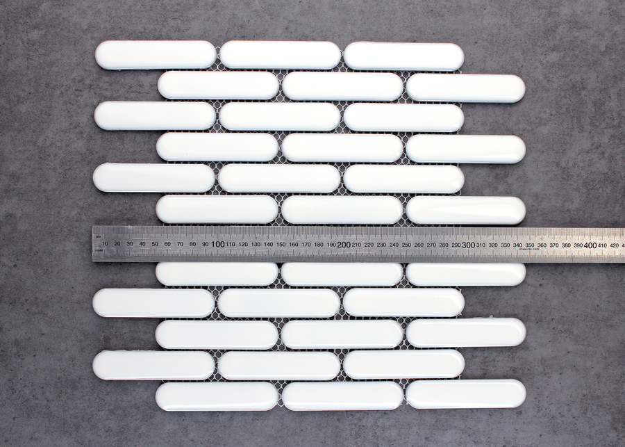 Antique White Gloss Round Finger-ROUND FINGER-Mosaic Mode