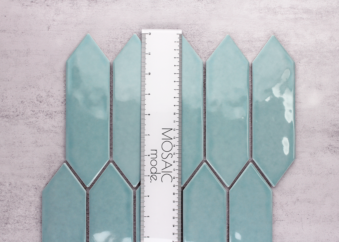 Aqua Splash Gloss Rippled Surface Arrow-ARROW-Mosaic Mode