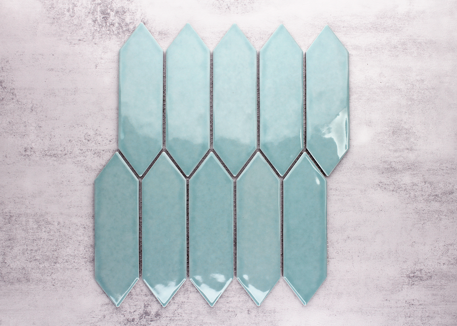 Aqua Splash Gloss Rippled Surface Arrow-ARROW-Mosaic Mode