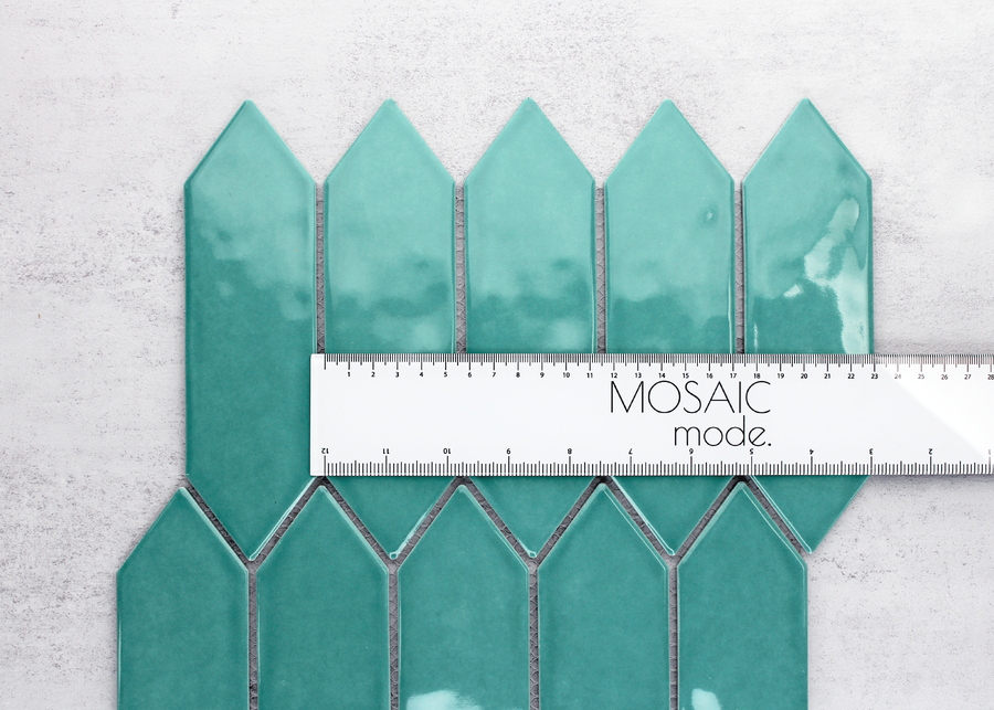 Reef Green Gloss Rippled Surface Arrow-ARROW-Mosaic Mode