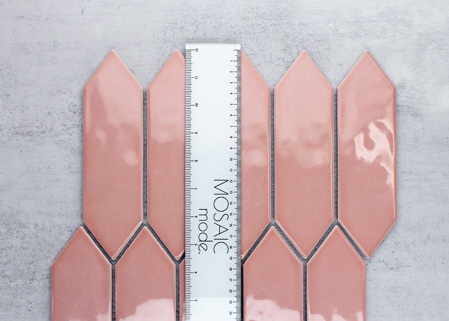 Salmon Gloss Rippled Surface Arrow-ARROW-Mosaic Mode