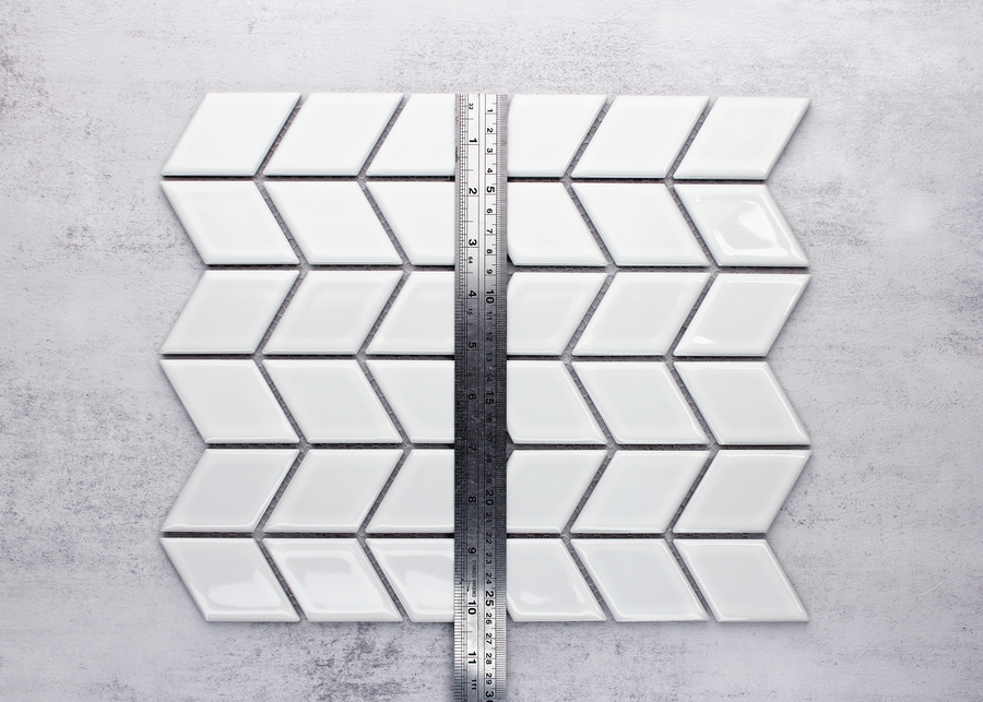 White Gloss Rhombus-RHOMBUS-Mosaic Mode