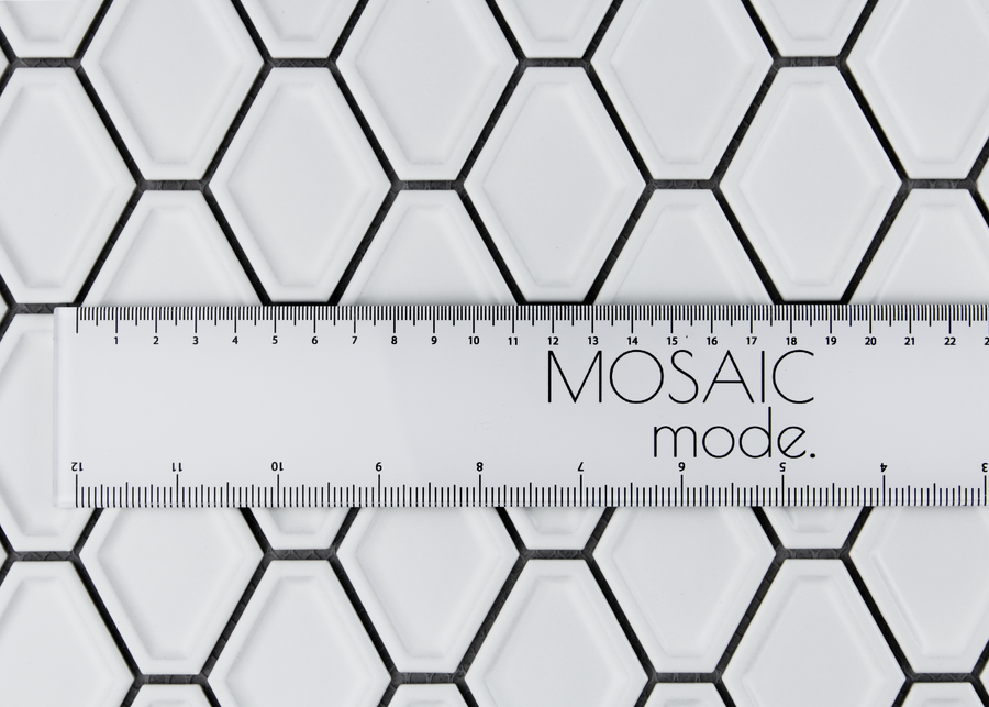 White Matt Internal Honeycombe-HONEYCOMBE-Mosaic Mode