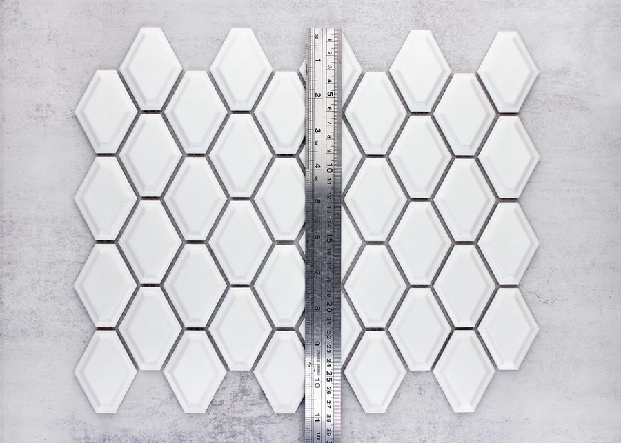 White Matt External Honeycombe-HONEYCOMBE-Mosaic Mode
