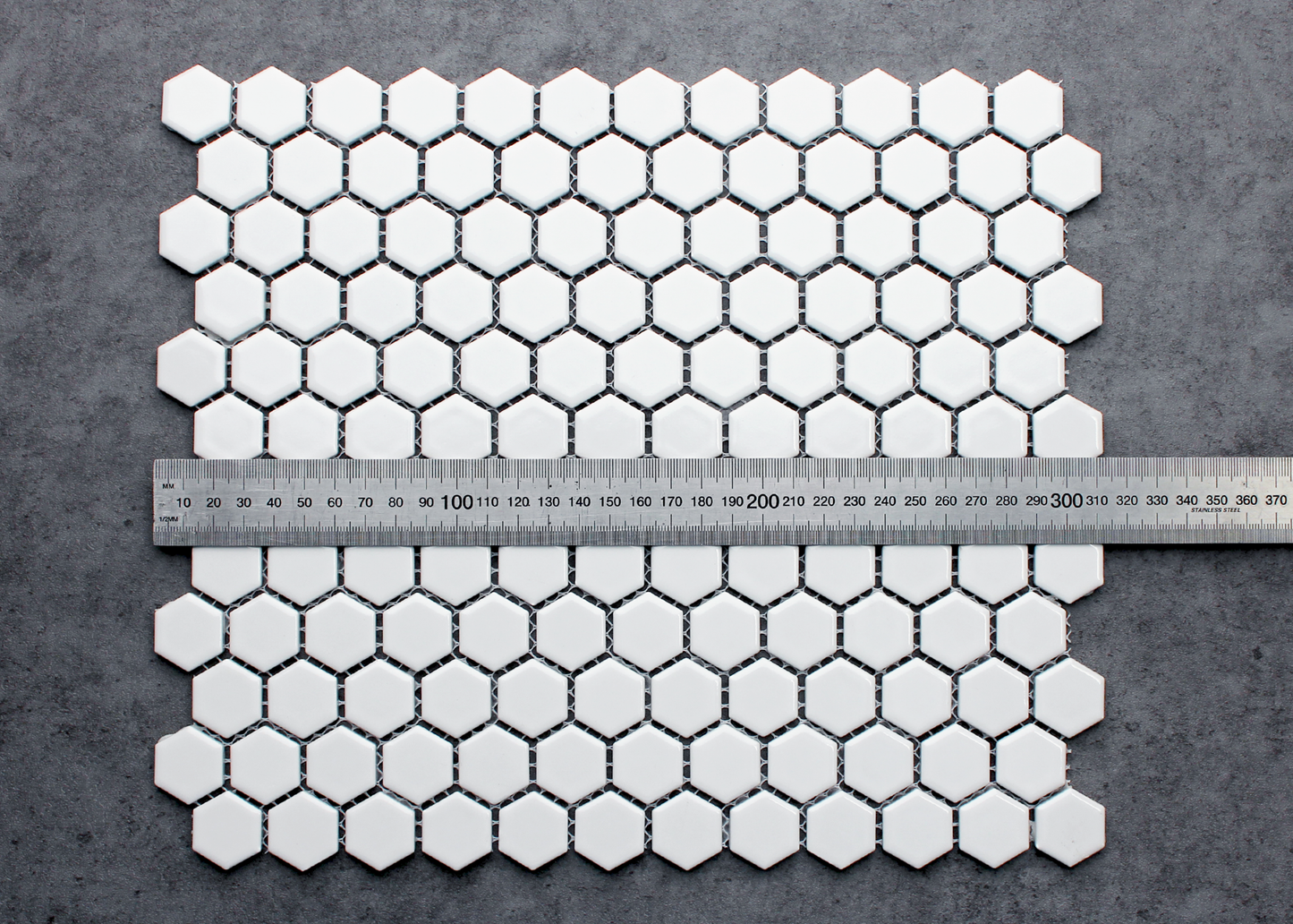 White Gloss Small Hexagon-HEXAGON-Mosaic Mode