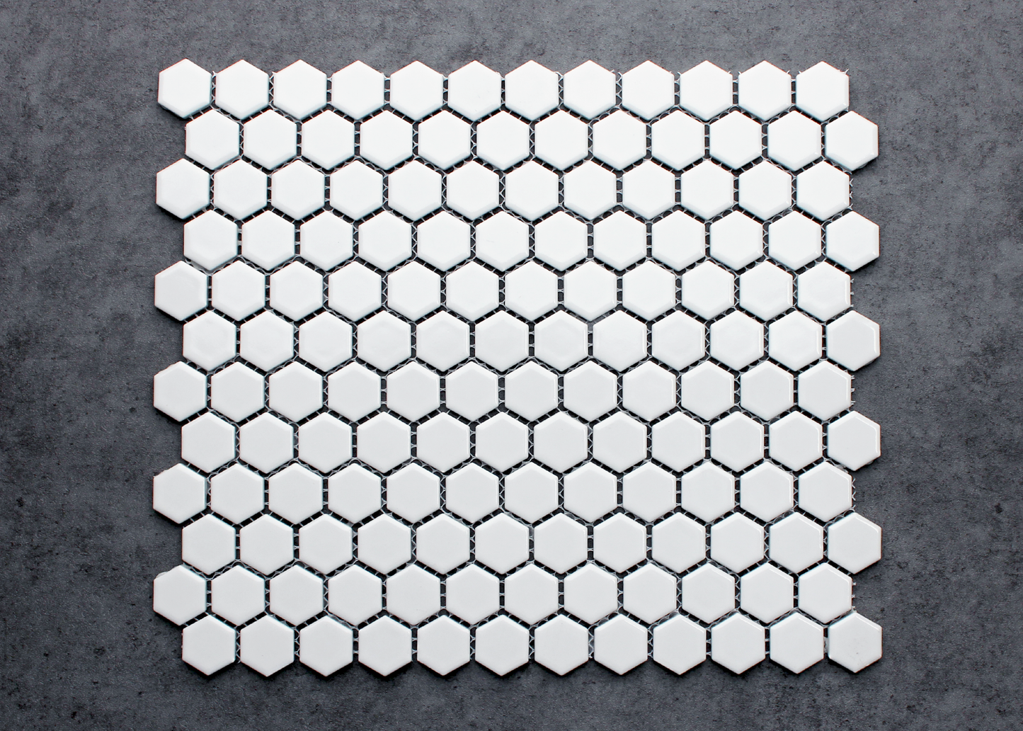 White Gloss Small Hexagon-HEXAGON-Mosaic Mode