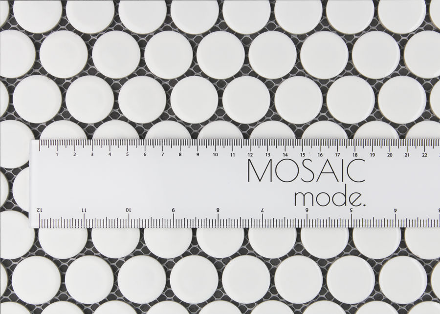 White Gloss Large Penny Round-PENNY ROUND-Mosaic Mode