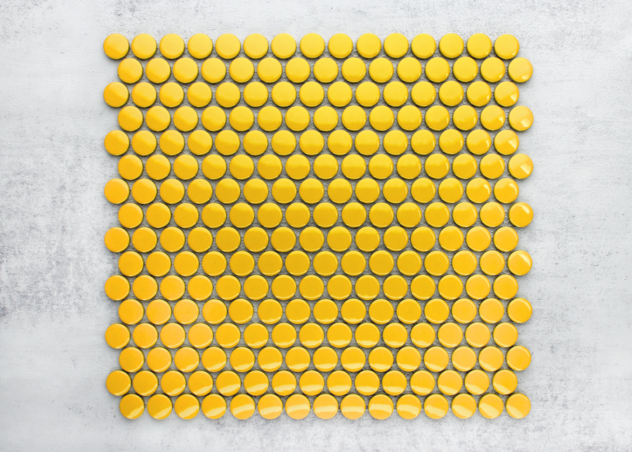 Yellow Gloss Penny Round-PENNY ROUND-Mosaic Mode