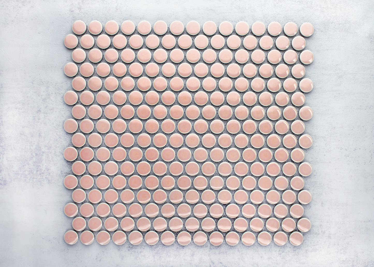 Pastel Pink Gloss Penny Round-PENNY ROUND-Mosaic Mode