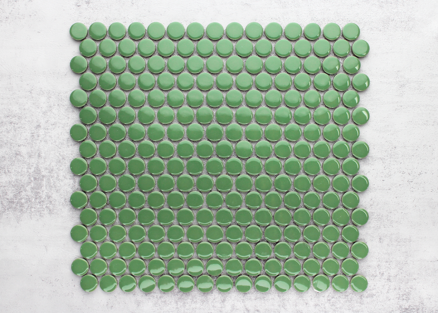 Apple Green Gloss Penny Round-PENNY ROUND-Mosaic Mode