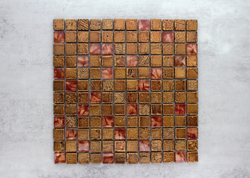 Bronze Crystal Glass Square-DELUXE-Mosaic Mode