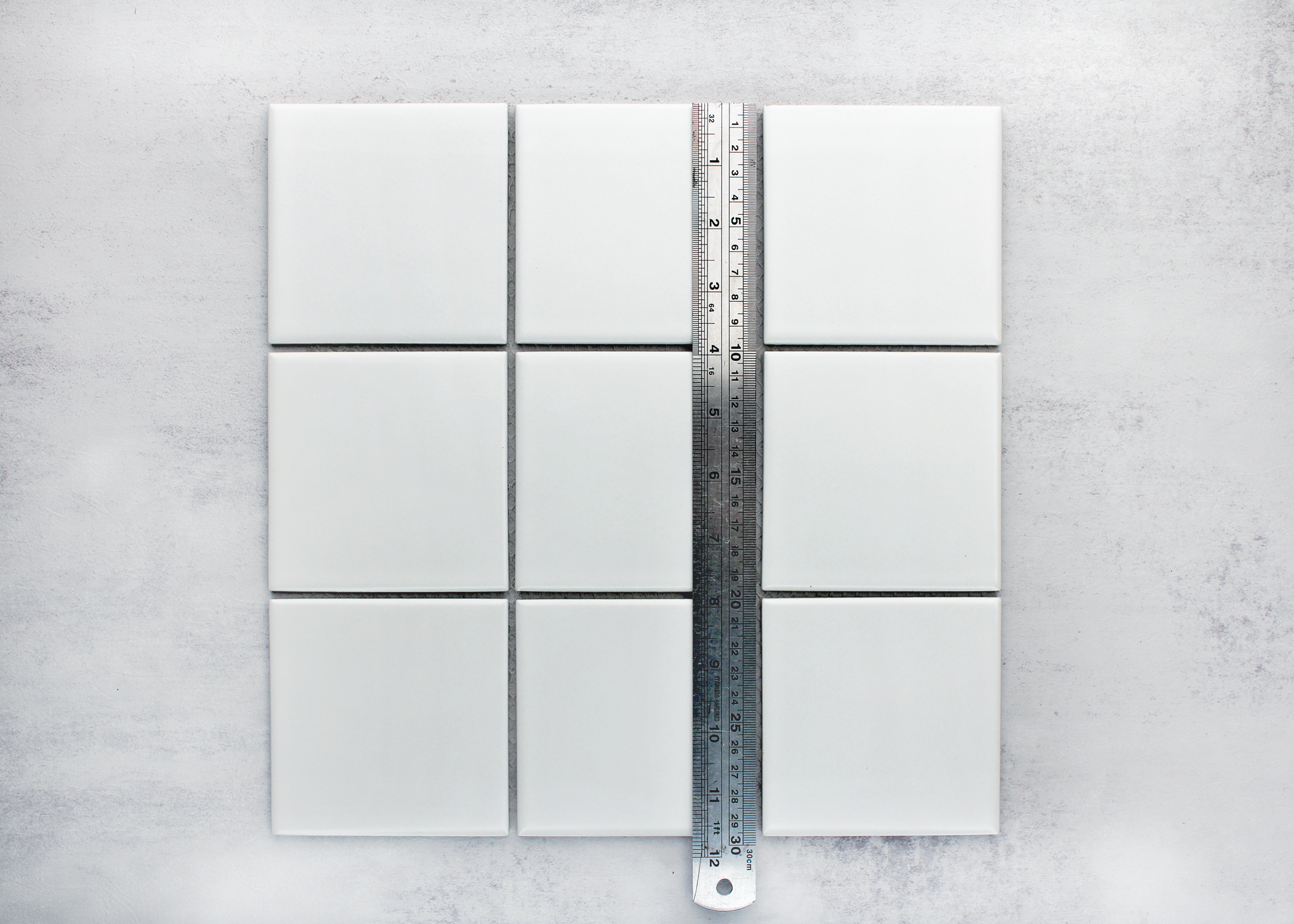 White Matt Large Square-GLAZED PORCELAIN-Mosaic Mode