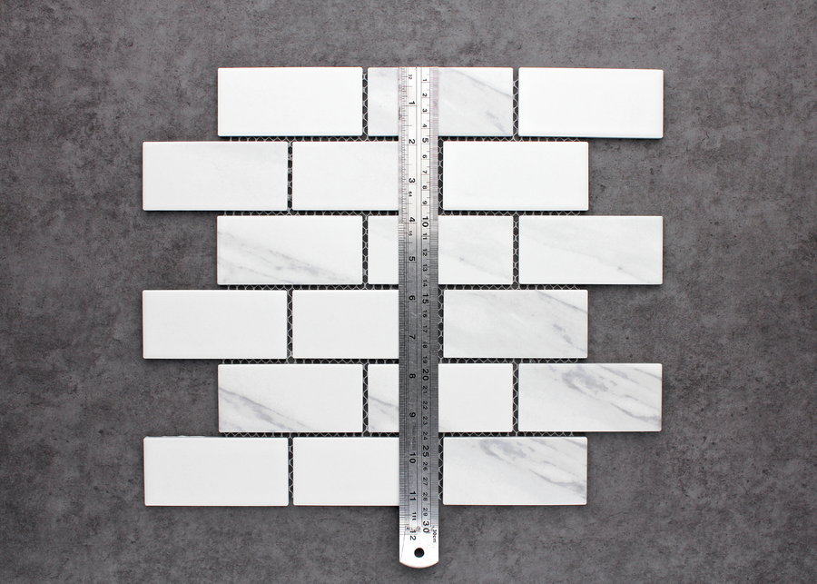Carrara Matt Brickbone-CARRARA-Mosaic Mode
