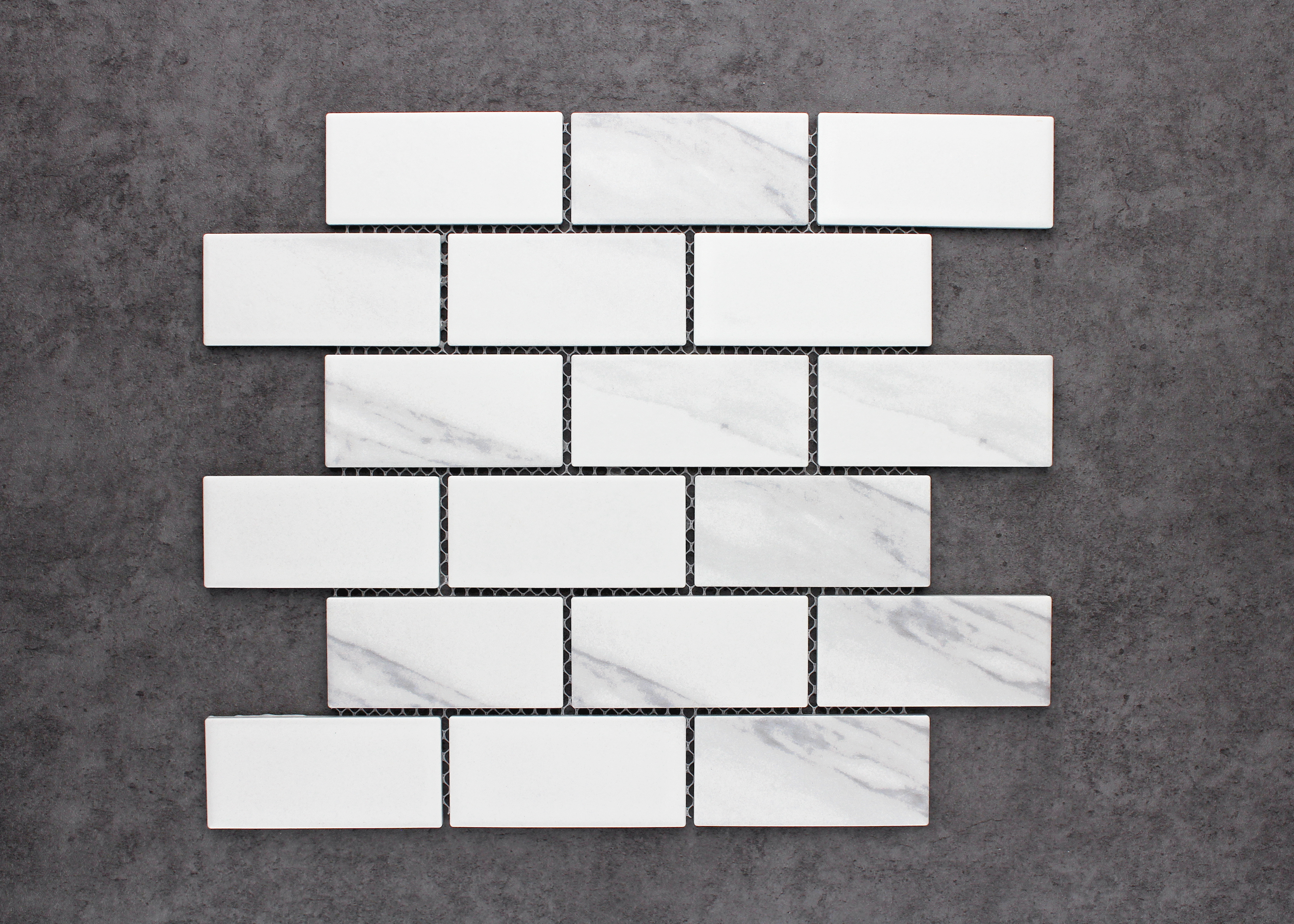 Carrara Matt Brickbone-CARRARA-Mosaic Mode