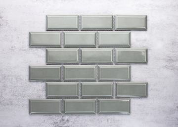 Sage Gloss Bevelled Edge Biscuit-BISCUITS-Mosaic Mode
