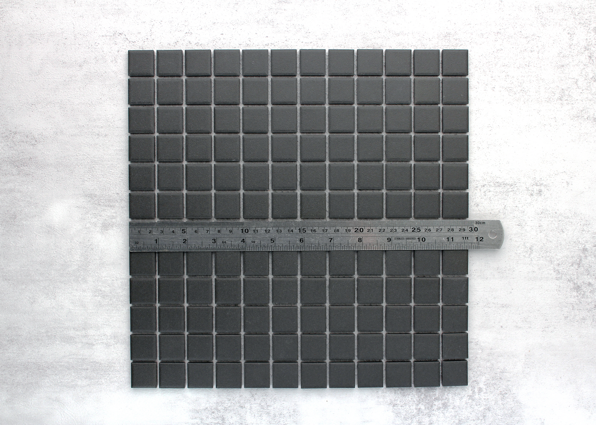 Black Unglazed Small Square-UNGLAZED-Mosaic Mode