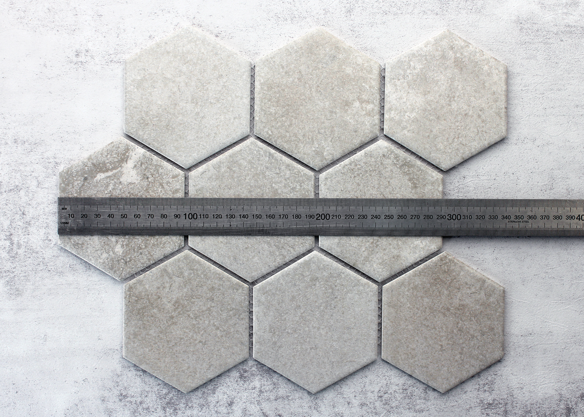 Cement Matt Large Hexagon-HEXAGON-Mosaic Mode