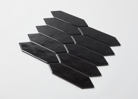 Black Gloss Rippled Surface Arrow-ARROW-Mosaic Mode