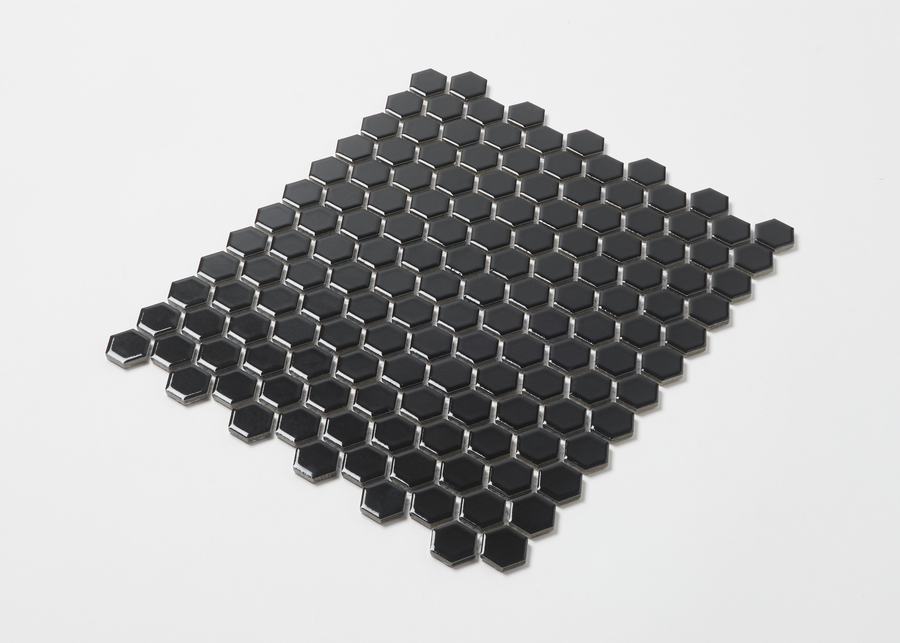 Black Gloss Small Hexagon-HEXAGON-Mosaic Mode