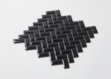Black Gloss Herringbone-HERRINGBONE-Mosaic Mode